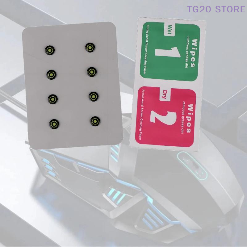 Gaming Accessories Bundle - 8 pièces/paquet bricolage universel souris verre