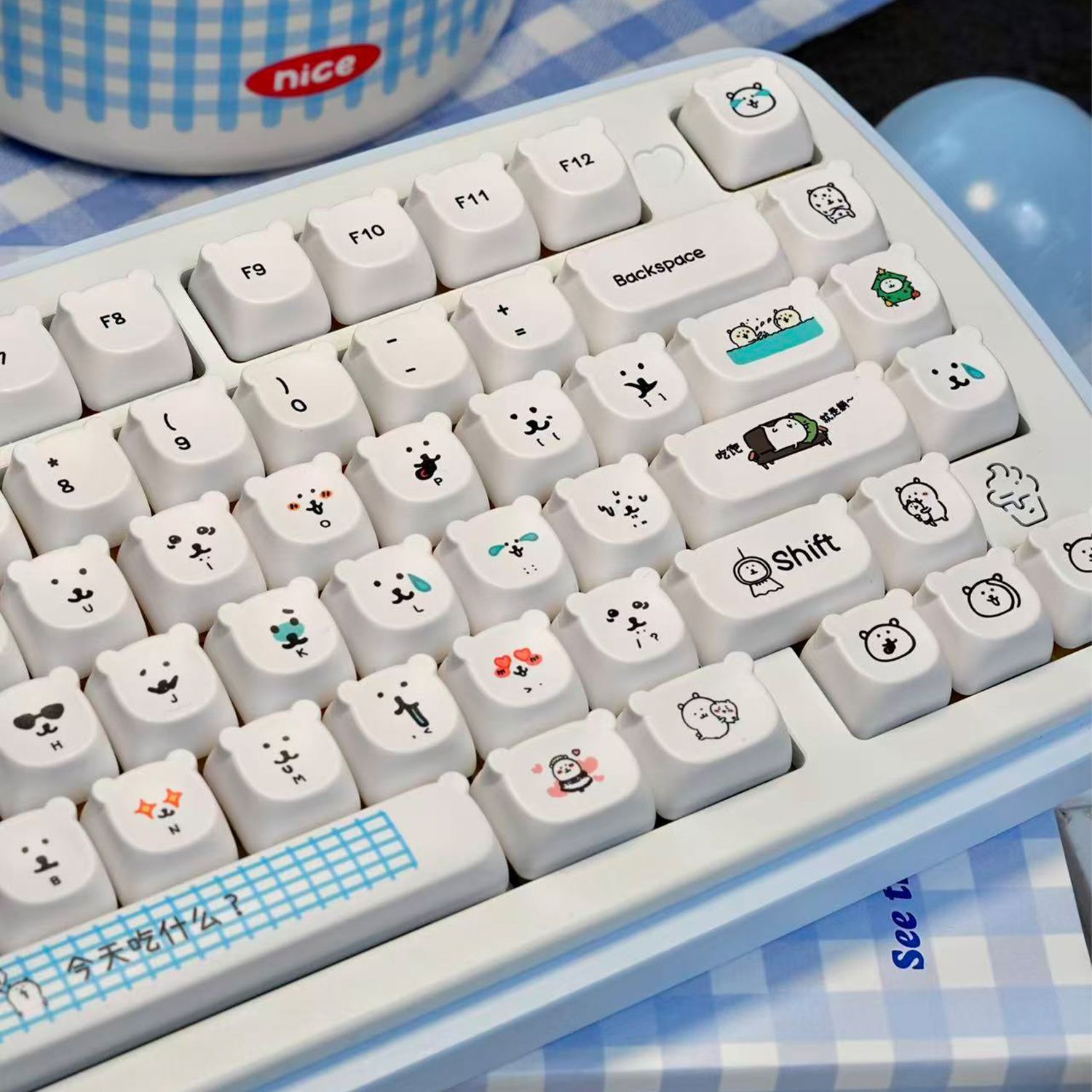 Gaming Accessories Japan - Capuchons de touches PBT Kawaii Cartoon