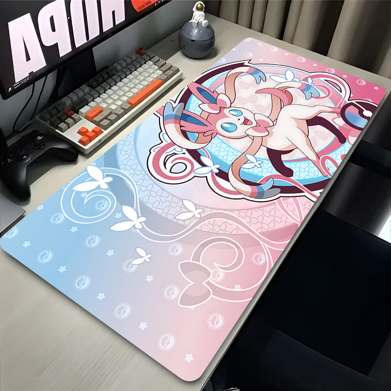 Gaming Accessories For Desk - Grand tapis de souris rose mignon