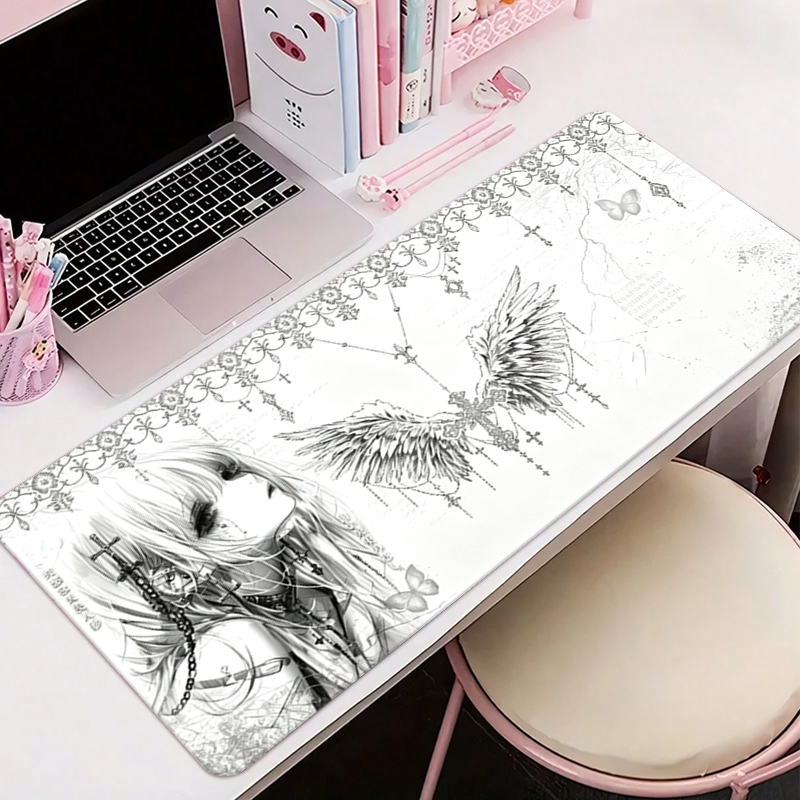 Gaming Accessories For Desk - Tapis de souris en cuir noir