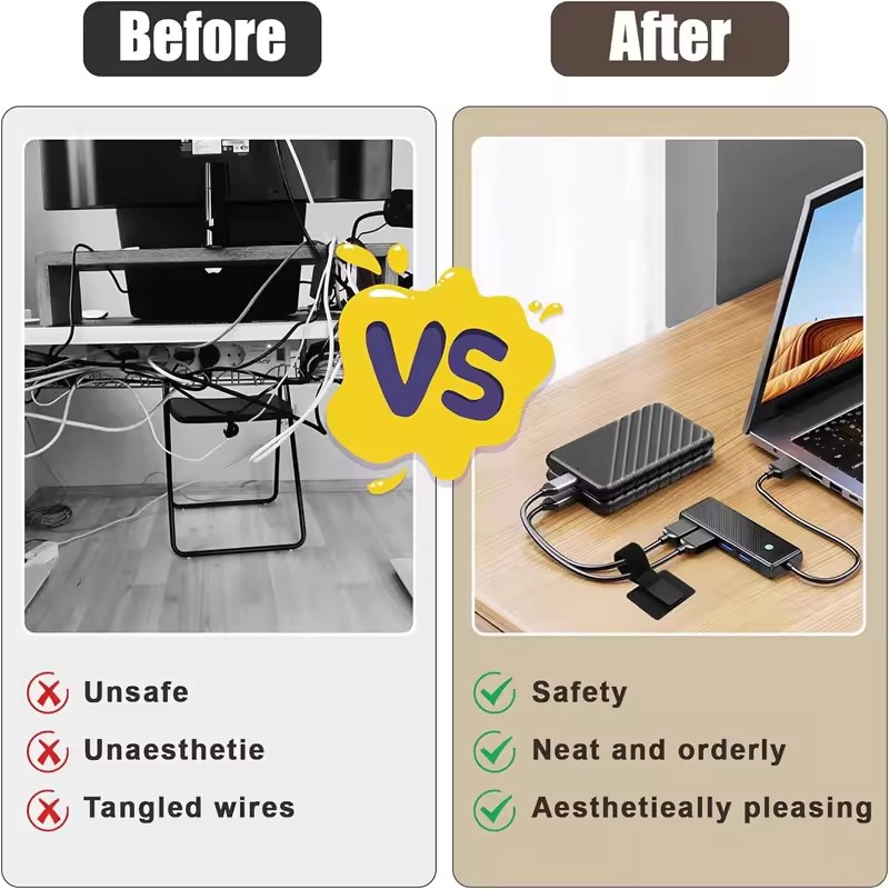 Attaches-câbles adhésifs sous  - Gaming Accessories For Desk avis et prix