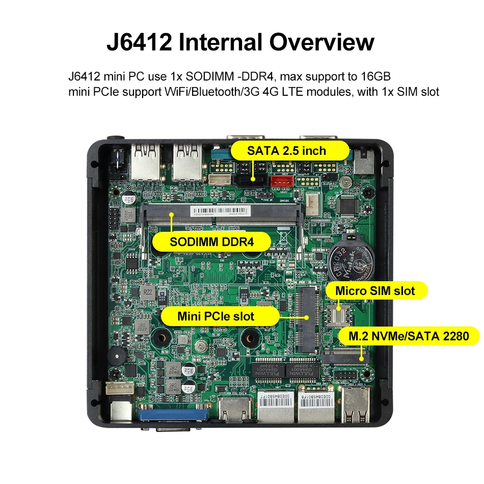XCY Mini PC Intel Celeron J641 - Intel Cpu Core I5 avis et prix