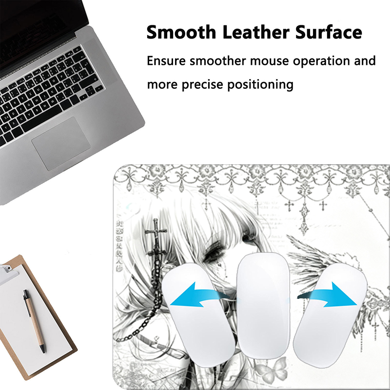 Tapis de souris en cuir noir e - Gaming Accessories For Desk avis et prix